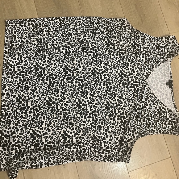 Talb's Black and White Leopard Print Sleeveless Top 3X - Picture 12 of 12